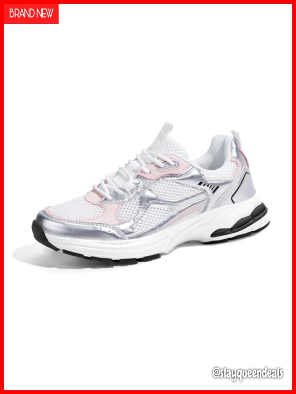 Women's Chunky Fashion Sneakers Lace-Up Athletic Walking Shoes
